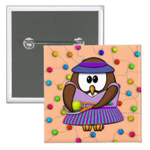 tennis-owl girl pins