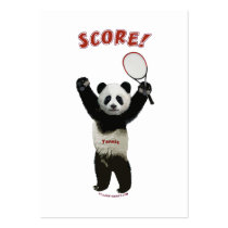 Tennis Panda Score Business Cards