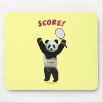 Tennis Panda Score Mouse Pads