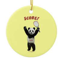 Tennis Panda Score Ornament