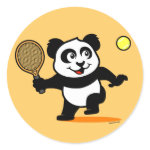 This adorable little panda loves to get out on the court and hits 

some balls. What a cutie! This is a great design for anyone who loves 

to play tennis, watch tennis or just loves cute pandas.