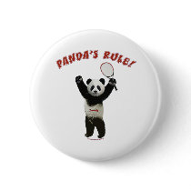 Tennis Panda's Rule Pin