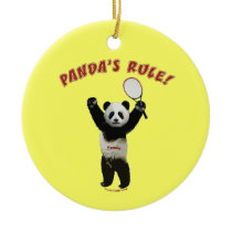 Tennis Panda's Rule Ornament