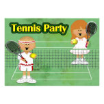 Tennis Party Custom Invitations