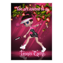 Tennis Party Invitation