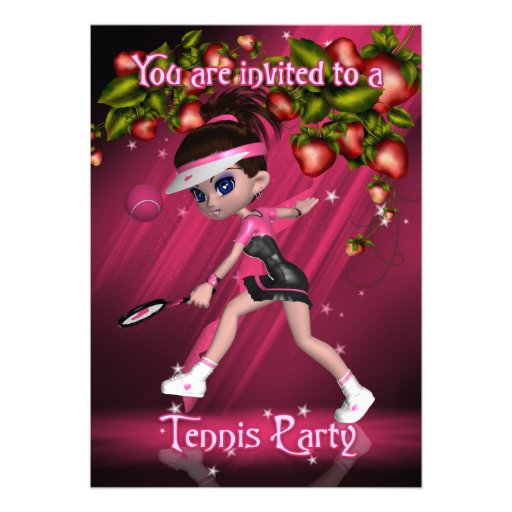 Tennis Party Invitation