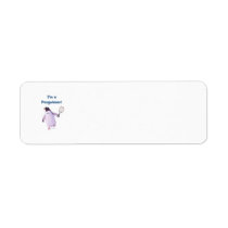 Tennis Penguin Return Address Label