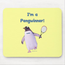 Tennis Penguin Mousepads