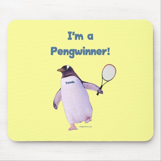 Tennis Penguin Mousepads