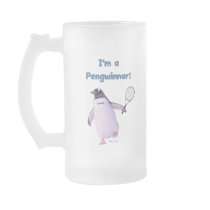 Tennis Penguin Coffee Mug