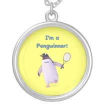 Tennis Penguin Necklace