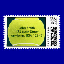Tennis - Personalized Address Postage postage