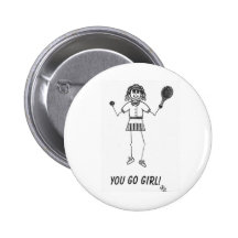 tennis pinback button
