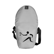 Tennis Player Messenger Bag