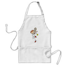 Tennis Player with Racquet Tshirts and Gifts Apron