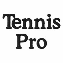 Tennis Pro embroidered shirts by SportsandSorts Tennis Pro embroidered shirts
