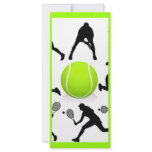 tennis customized rack card
