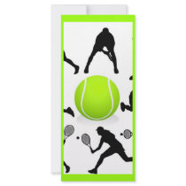tennis customized rack card