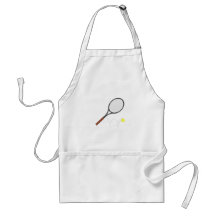 Tennis Racket And Ball Apron