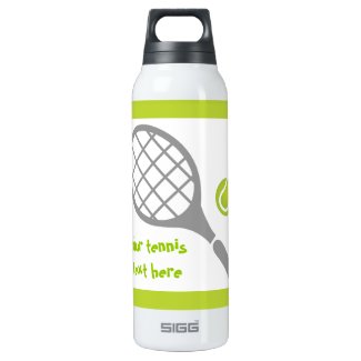 Tennis racket and ball custom SIGG thermo 0.5L insulated bottle