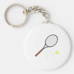 Tennis Racket And Ball Key Chain