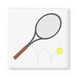 Tennis Racquet And Ball Magnet