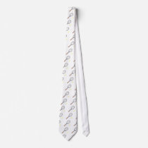 Tennis Racket And Ball Custom Tie