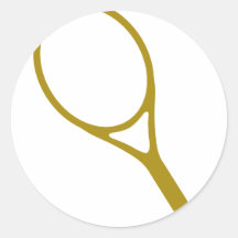 tennis racket round stickers