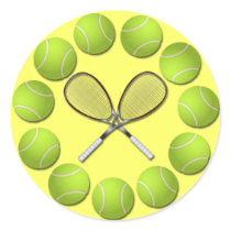 TENNIS RACQUET AND BALLS stickers by dgpaulart TENNIS RACQUET AND BALLS stickers