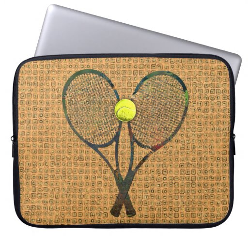 TENNIS RACQUETS & BALL Laptop Sleeve Zazzle