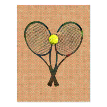 TENNIS RACQUETS & BALL Postcard