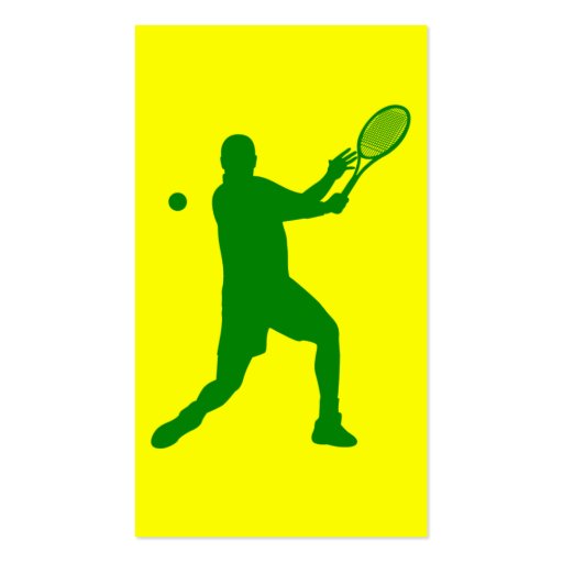 tennis : retro style : business card (back side)
