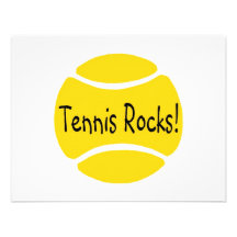 Tennis Rocks Custom Invitation