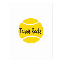 Tennis Rocks Postcard