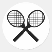 Tennis Round Stickers