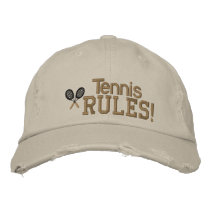 Tennis Rules Embroidered Hat embroidered hats by embroideryshirts Tennis Rules Embroidered Hat embroidered hats