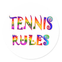 Tennis Rules stickers by HobbiesLeisure Tennis Rules stickers