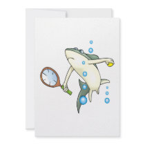 Tennis Shark Custom Invitations