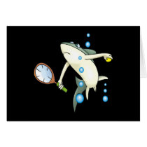 Tennis Shark Greeting Card