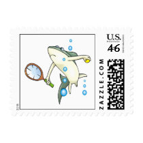 Tennis Shark Postage Stamp