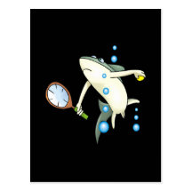 Tennis Shark Postcard