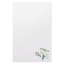 Tennis Shark Stationery Design