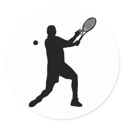 tennis silhouettes sticker by asyrum
