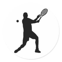 tennis silhouettes stickers