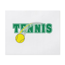 tennis text graphic full color flyer