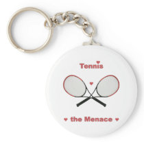 Tennis the Menace Hearts Key Chains