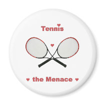 Tennis the Menace Hearts Fridge Magnets