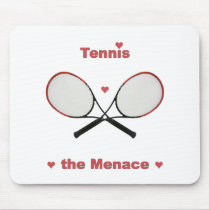 Tennis the Menace Hearts Mouse Pads