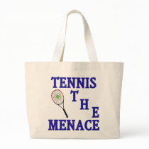 Tennis the Menace Racket Tote Bags