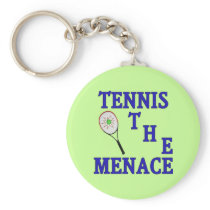 Tennis the Menace Racket Keychains